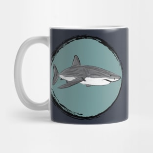 Artwork of a Great White Shark II Mug